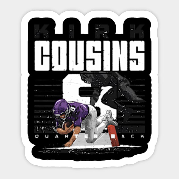 Kirk Cousins Minnesota Dive Td Sticker by caravalo